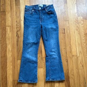 Frame Le Crop Mini Boot Jeans Women’s 27 Flare High Rise Stretch Mermaid